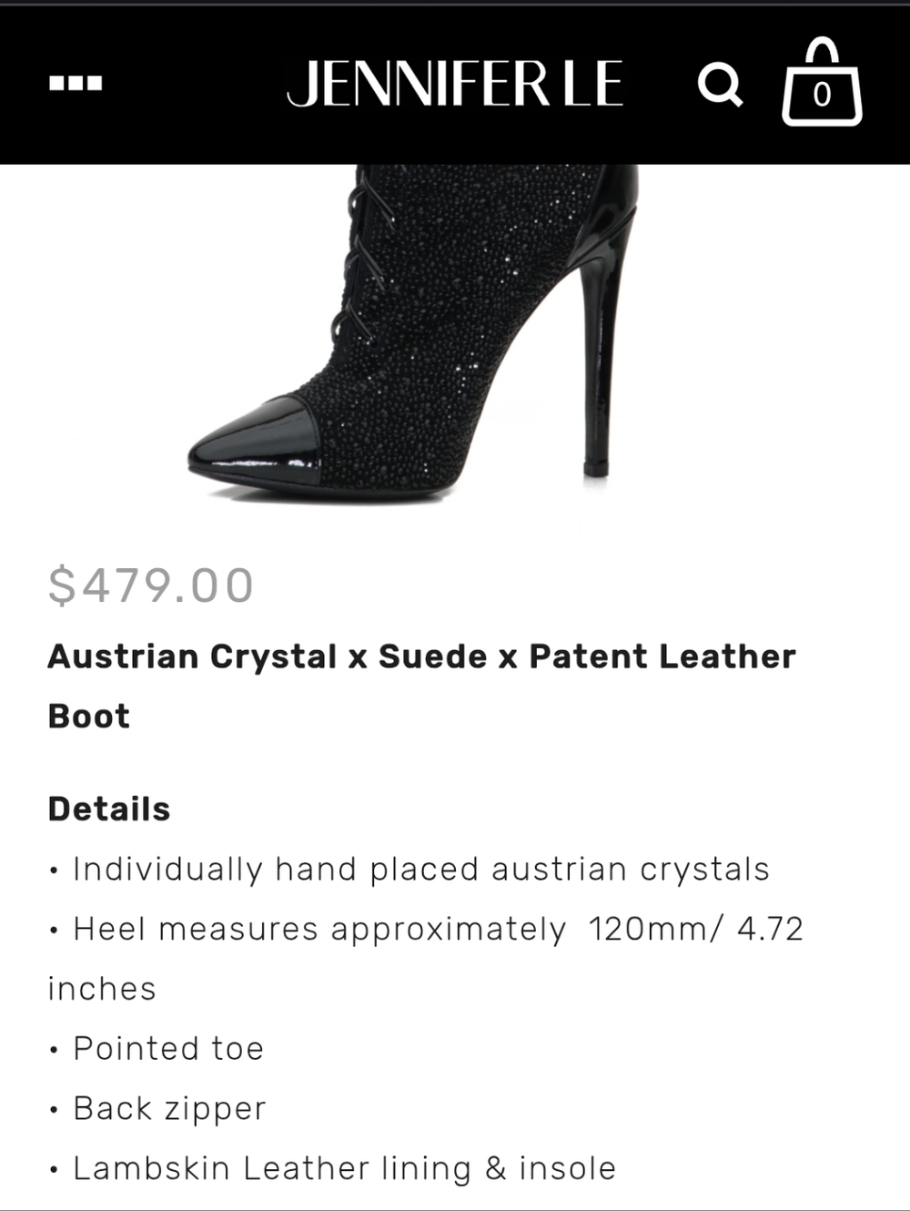 Jennifer Le Axl Crystal Boots - Picture 2 of 13